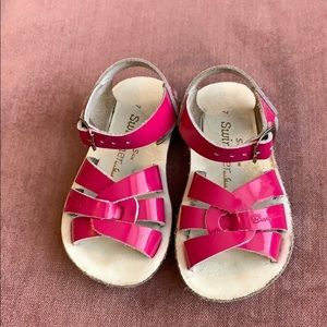 Hot pink salt waters